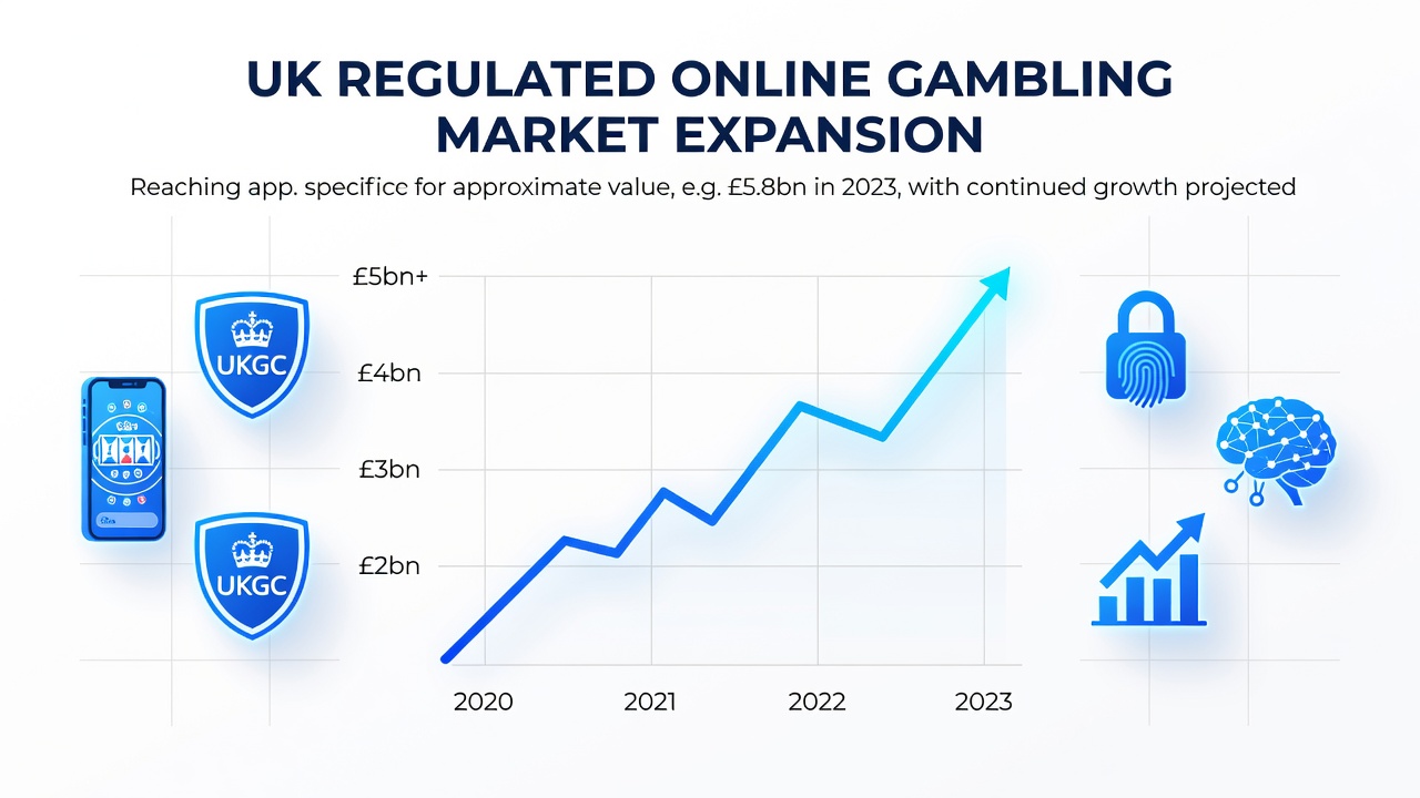Q1 2026 UK online slots revenue growth and active account increases